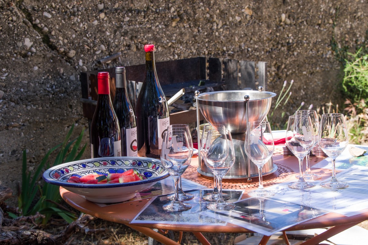 Dégustation de vins au Mas de Boissonnade