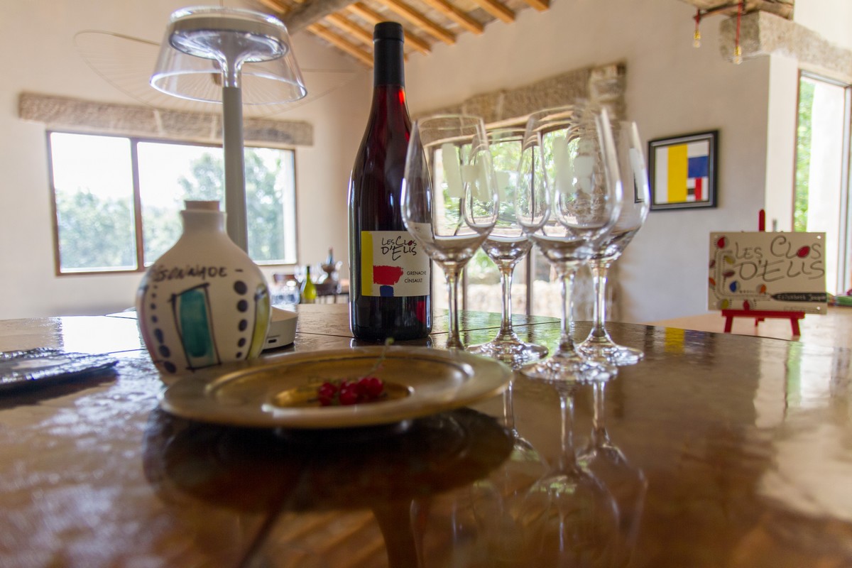 Dégustation de vins au Mas de Boissonnade