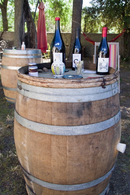 Dégustation de vins au Mas de Boissonnade